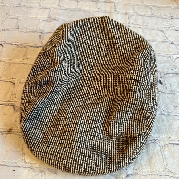 DORFMAN - PACIFIC VINTAGEGE BROWN TWEED MIX 100% WOOL EAR COVERAGE MENS CAP MED - Picture 8 of 9